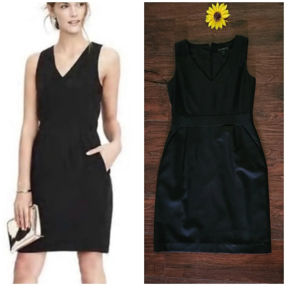 J. Crew BLACK Kami Dress in Classic Faille” Formal dress ⭐️